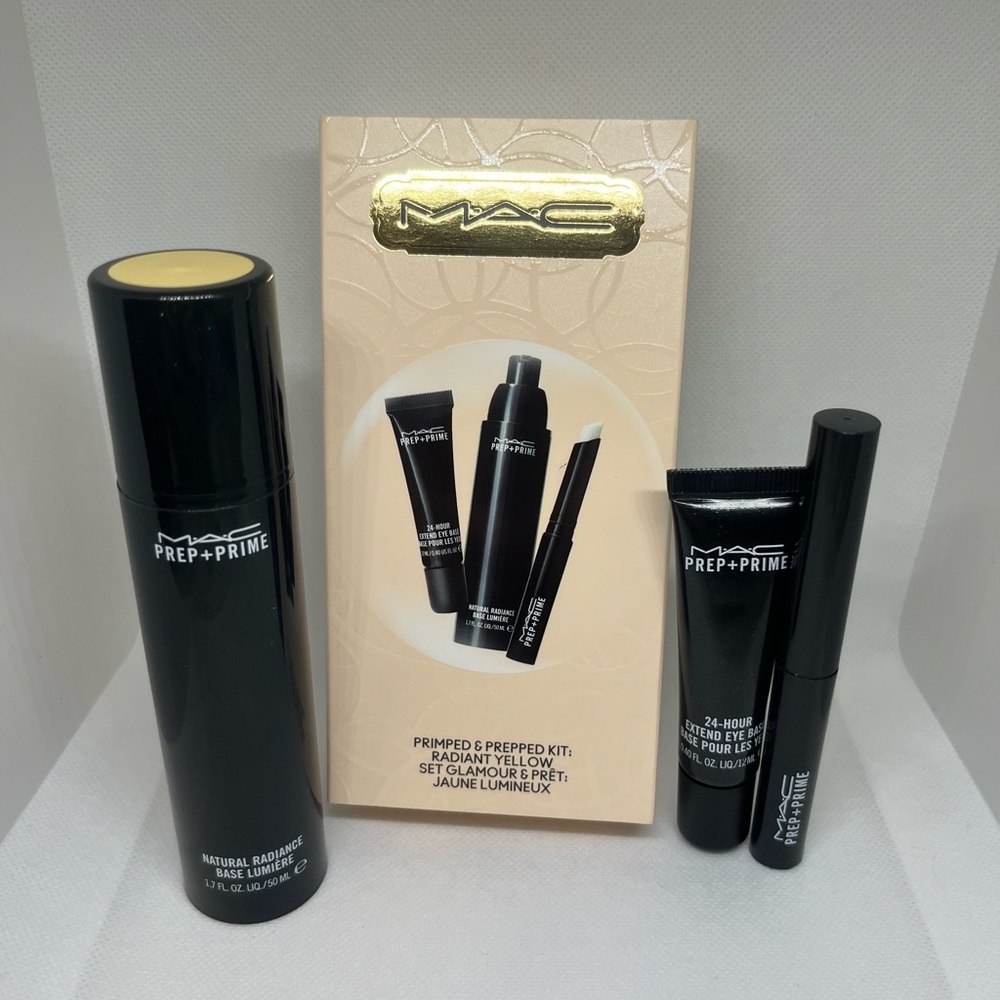 Last 3! New MAC Primped & Prepped Kit in Radiant Yellow set